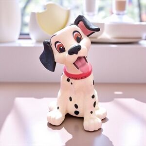 Vintage Disney Applause 101 Dalmations Dog 8" Bank w/ Rotating Head  Ashley